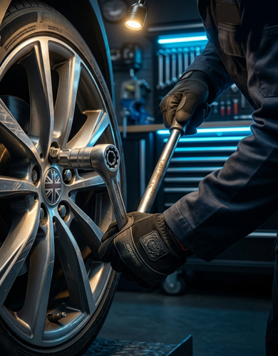 wheel locking nut removal